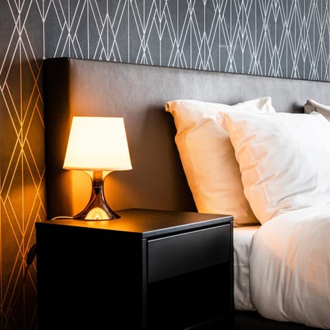 Bed, Decorative detail, Bedroom