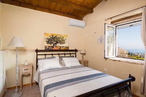 Bed, Natural landscape, View (from property/room), Bedroom, Sea view, air conditioner