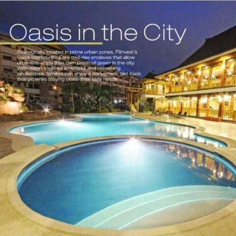 One oasis A2, shortwalk SM MALL Free POOL Kitchen Apartment hotel in Davao City