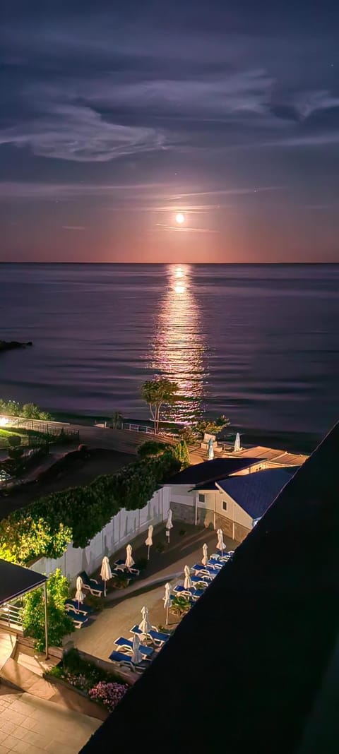 Night, Natural landscape, Sea view