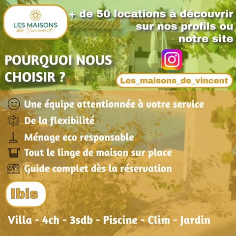 Ibis - villa avec piscine, jardin et parking Villa in Arles