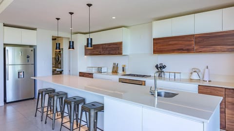 Dining area, dishwasher, stove, toaster, kitchen