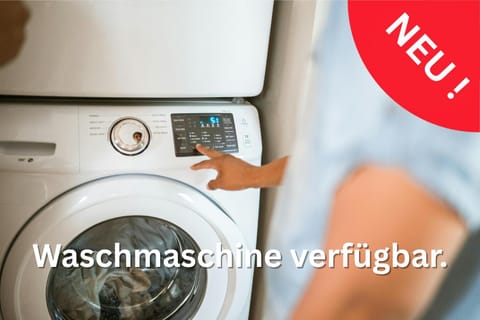 Text overlay, washing machine