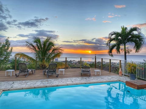 Swimming pool, Swimming pool, Sunset