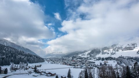 Property building, Winter, Mountain view