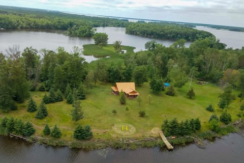 Cabin on Private Island Less Than 6 Mi to Sand Valley Golf House in Petenwell Lake