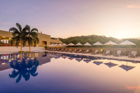 Swimming pool, Sunset