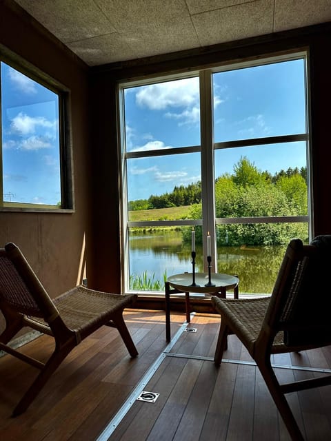 Day, Natural landscape, Seating area, Lake view