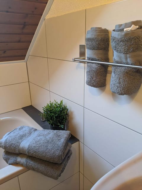 Bathroom, towels