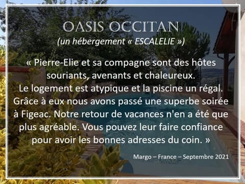 L'oasis Occitan House in Figeac