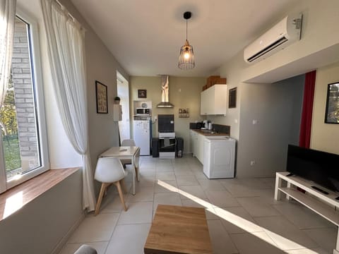 Kitchen or kitchenette, Dining area, minibar, pet friendly, stove