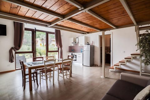 Kitchen or kitchenette, Living room, Dining area