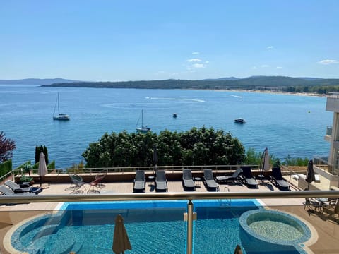 Pool view, Sea view, Swimming pool