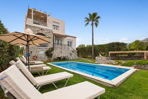 Sea view villa Stelios with Private pool Near the beach Villa in Crete