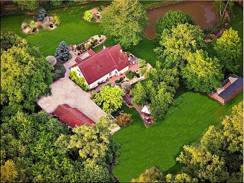 Spring, Natural landscape, Bird's eye view, Garden view