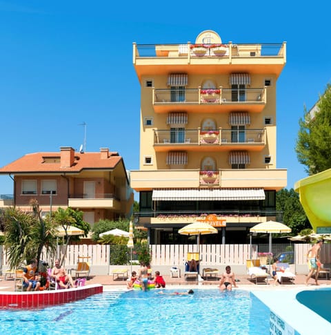 Property building, Pool view, Swimming pool