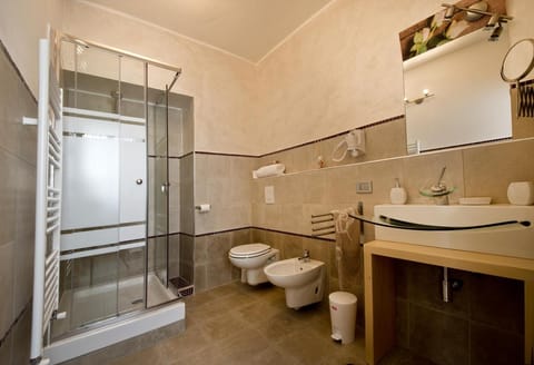 Shower, Toilet, Bathroom, bidet, towels