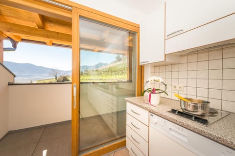 Kitchen or kitchenette, Mountain view, Inner courtyard view