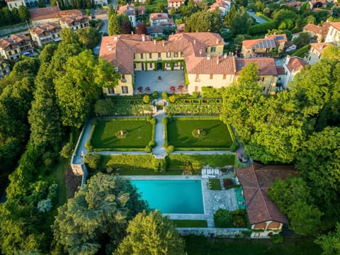 Spring, Bird's eye view, Summer, Garden, Balcony/Terrace, On site, Pool view, Swimming pool, Sunset