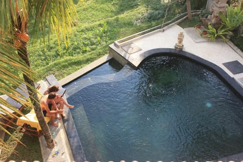 People, Swimming pool, group of guests