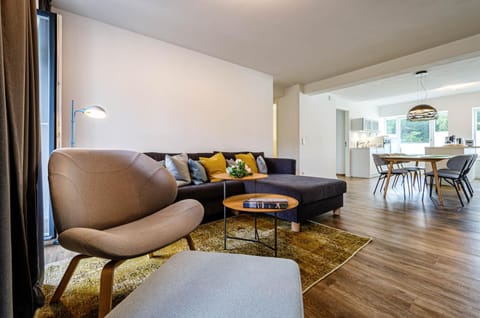 Living room, Photo of the whole room, Decorative detail, Seating area, Dining area