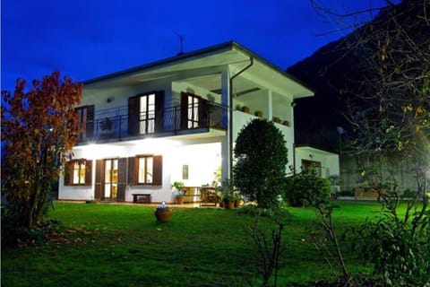 Property building, Night, Garden