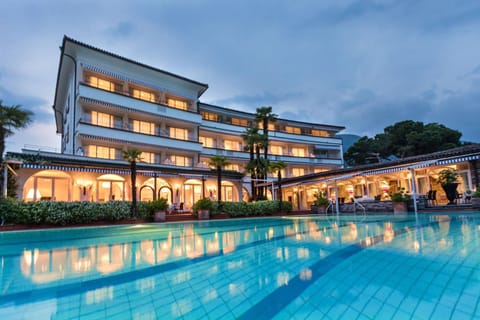 Property building, Swimming pool, Swimming pool, Sunset