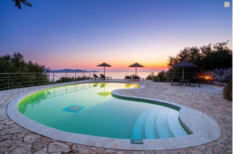 Swimming pool, Sunset