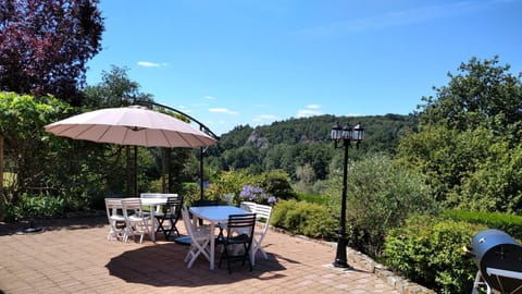 Patio, Natural landscape, Garden view