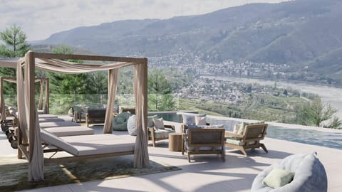 View (from property/room), Balcony/Terrace, Swimming pool