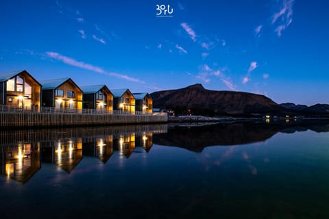 Property building, Night, Natural landscape, Mountain view, Sea view