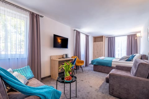 Communal lounge/ TV room, Bed, TV and multimedia, Photo of the whole room, Seating area, Bedroom