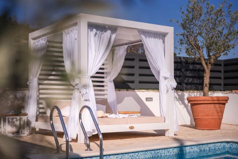 Patio, Pool view