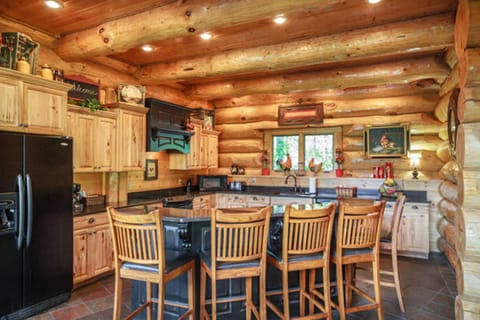 Big Bear Ridge Lodge - Breathtaking mountain views and private forest scenes in amazing large log cabin Maison in Pittman Center