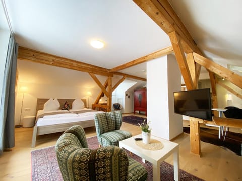 Bed, Living room, Photo of the whole room, Seating area, Bedroom