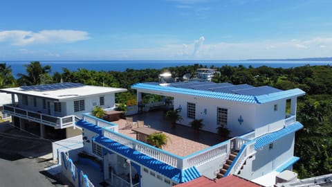 Vista del Mar terrace with pool table and views Condo in Rincón