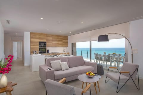 Living room, Seating area, Sea view