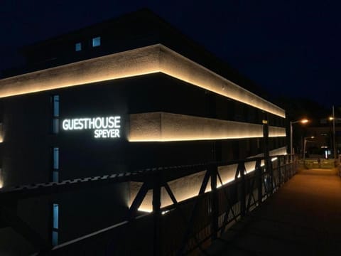 Facade/entrance, Night