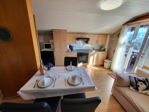 Kitchen or kitchenette, Living room, Seating area, Dining area, minibar, pet friendly, stove