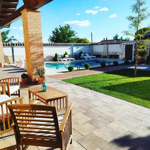 Patio, Garden view, Pool view, sunbed