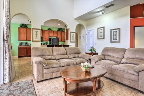 Poolside Family Villa with Game Room, 8 Mi to Disney Villa in Kissimmee