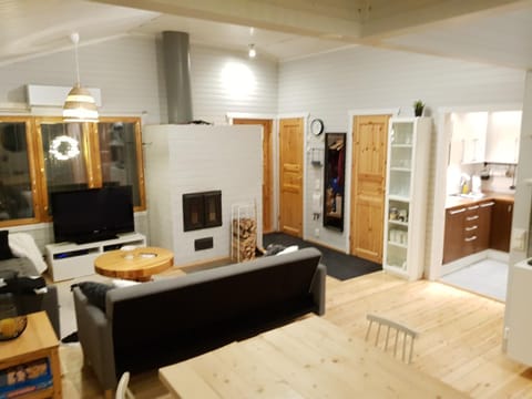 Living room, Dining area, flat iron, air conditioner