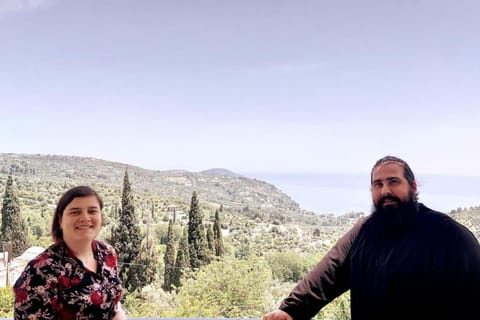 Μπαλκόνι του Αιγαίου father's house in Kimi Apartment in Euboea