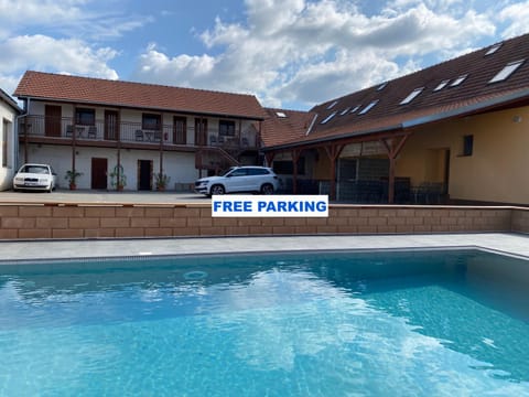 Property building, Pool view, Swimming pool, Parking