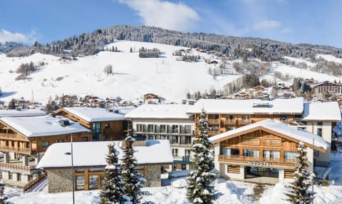 Facade/entrance, Winter, Mountain view