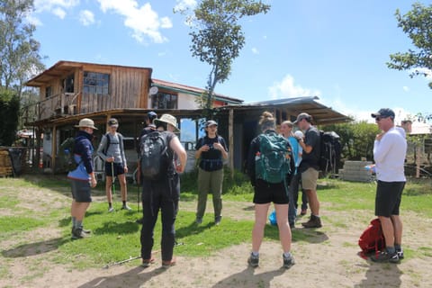 Property building, Day, group of guests