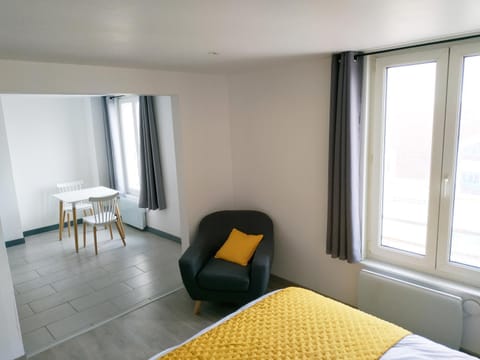 Living room, Seating area, Bedroom