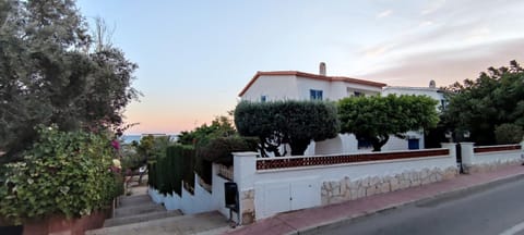 Property building, Beach, Sunset