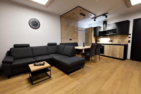 Kitchen or kitchenette, Living room, Dining area