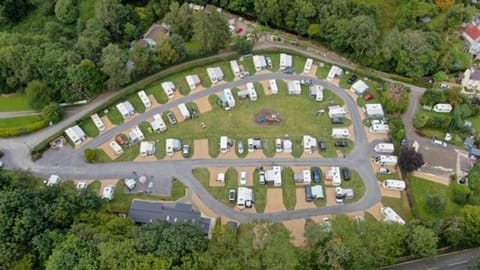 Shepherds Hut at Wern Mill Campground/
RV Resort in Wales